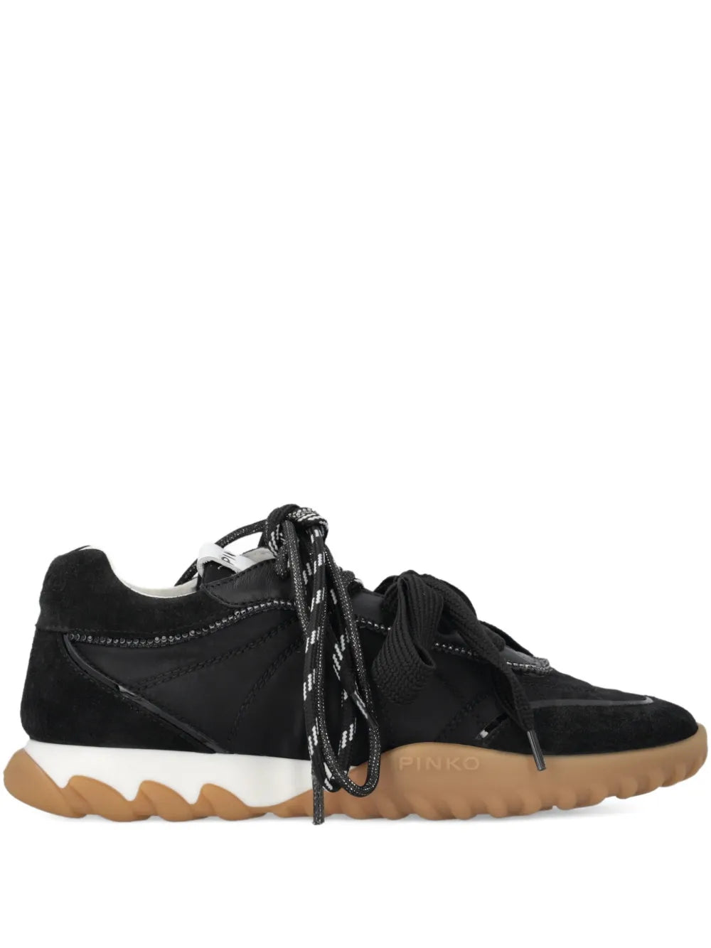 PINKO Lace-Up Black — Black — Size US M 3.5 - US W 5 — Front View