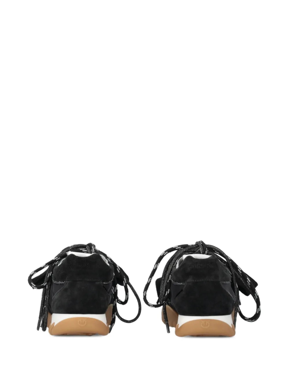 PINKO Lace-Up Black — Black — Size US M 3.5 - US W 5 — Top View