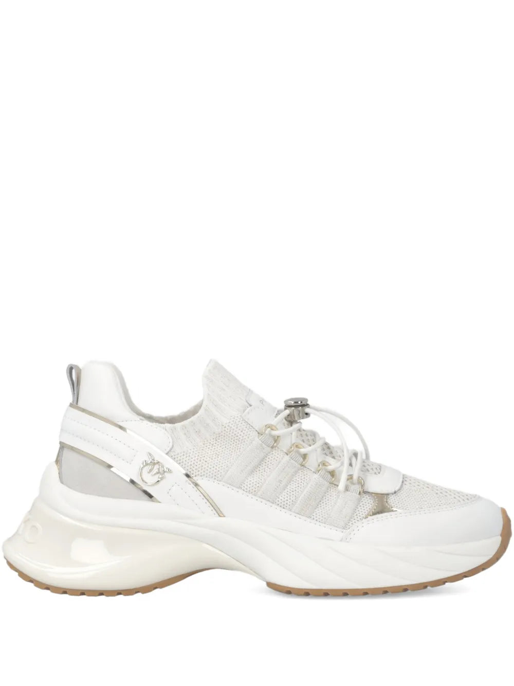 PINKO Ariel Lace-Up — White — Size US M 3.5 - US W 5 — Front View
