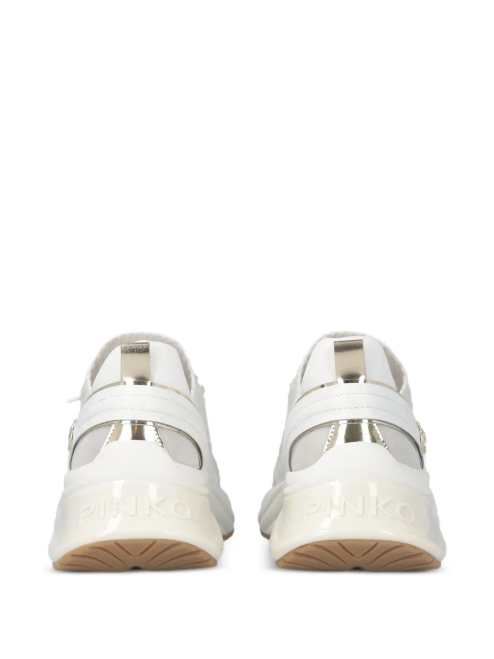 PINKO Ariel Lace-Up — White — Size US M 3.5 - US W 5 — Top View