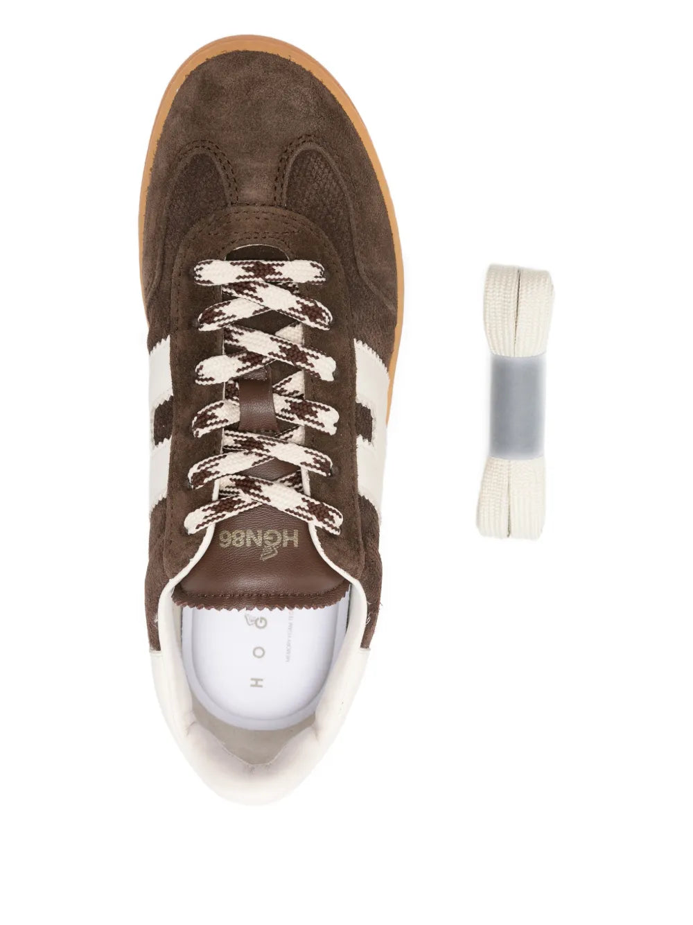 Hogan Cool Suede — Dark Brown — Size US M 3.5 - US W 5 — Top View