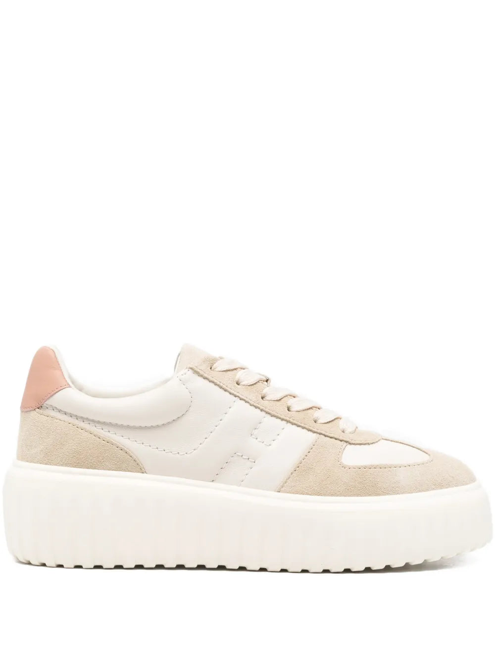 Hogan H-Stripe Platform — Cream — Size US M 3.5 - US W 5 — Front View