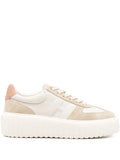 Hogan H-Stripe Platform — Cream — Size US M 3.5 - US W 5 — Front View
