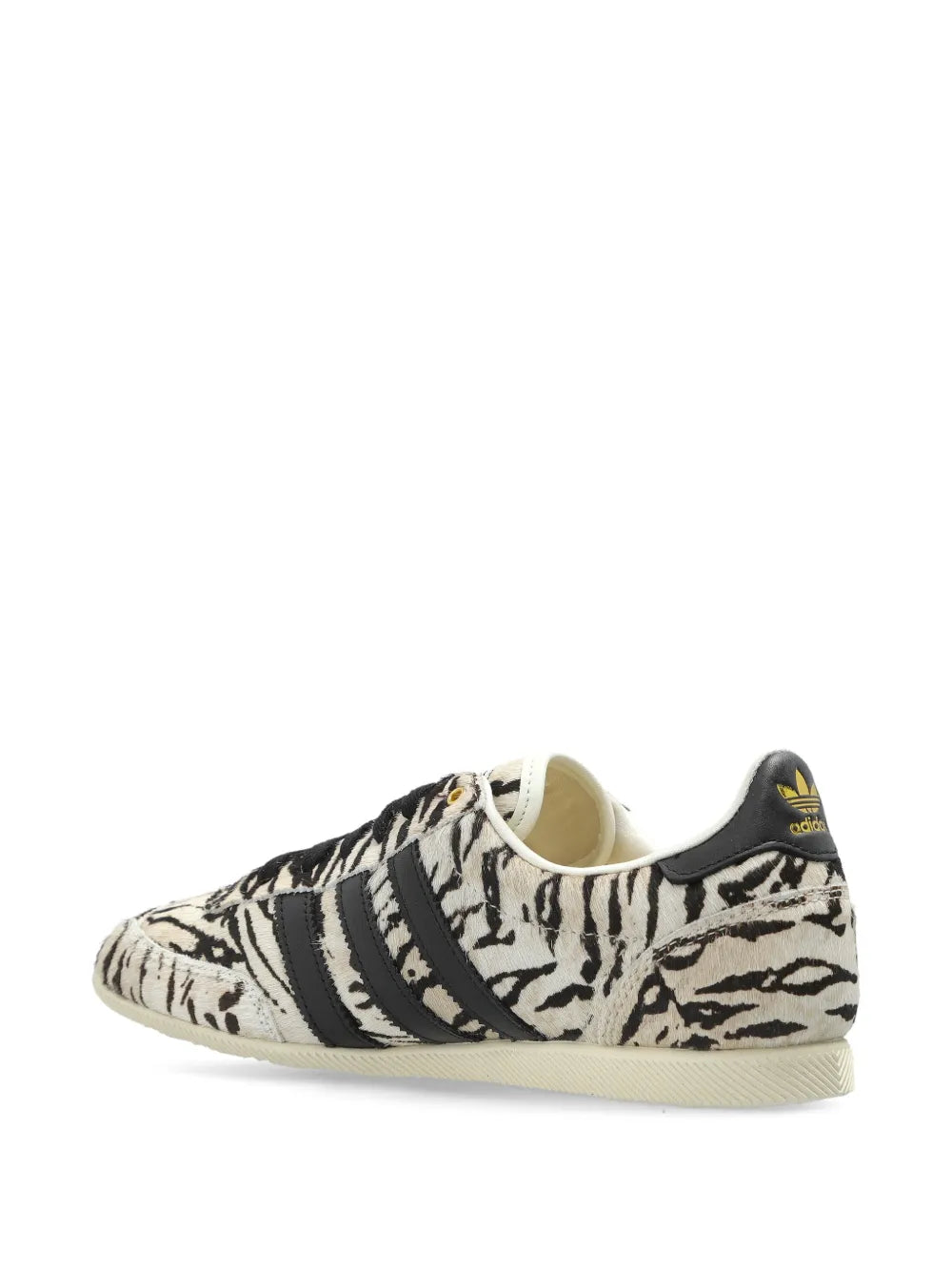 adidas Striped Three Stripe Trainers — White — Size US M 3.5 - US W 5 — Back View