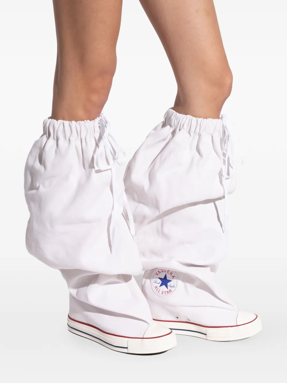 Converse X Vaquera Chuck Taylor All Star Xhi Slouch — White — Size US M 3.5 - US W 5 — Detail View