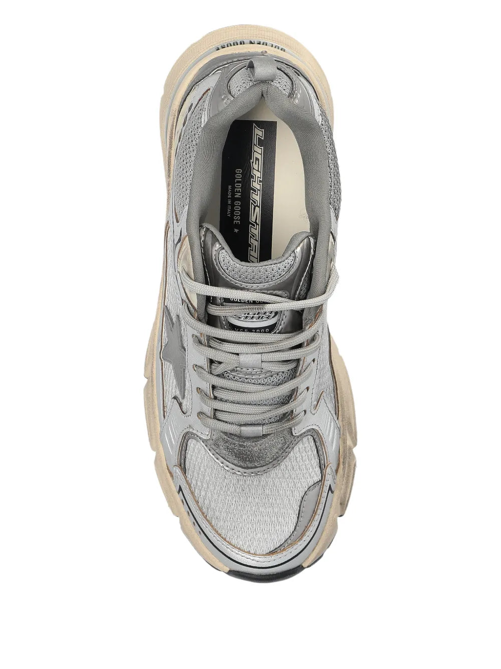 Golden Goose Lightstar — Grey — Size US M 3.5 - US W 5 — Top View