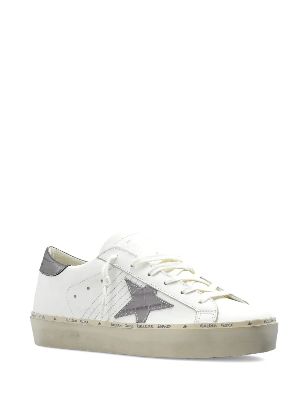 Golden Goose Hi Star Leather — White — Size US M 3.5 - US W 5 — Side View
