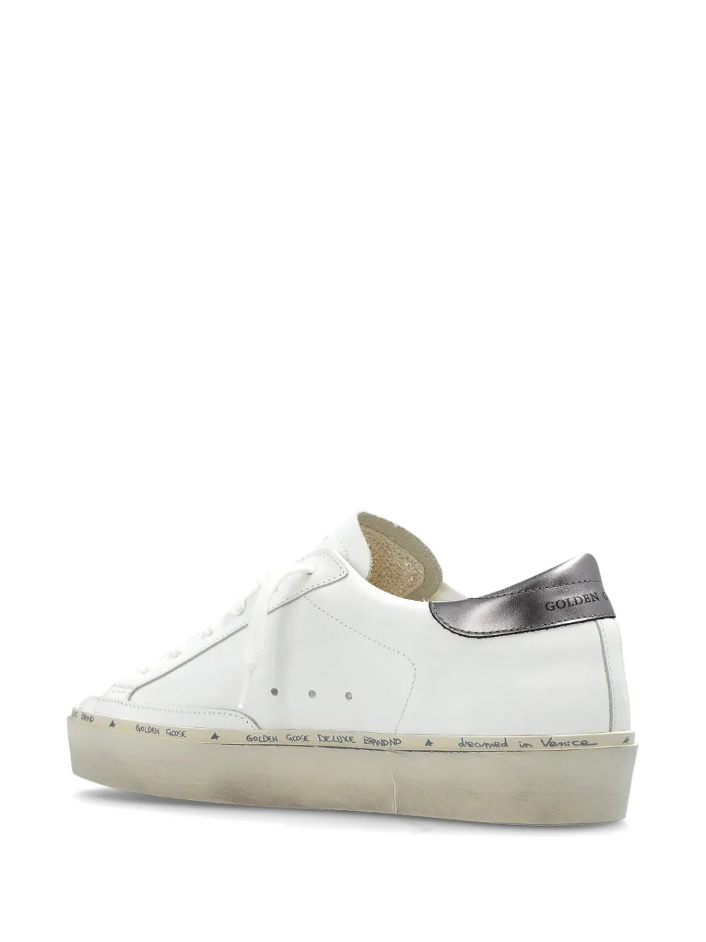 Golden Goose Hi Star Leather — White — Size US M 3.5 - US W 5 — Back View