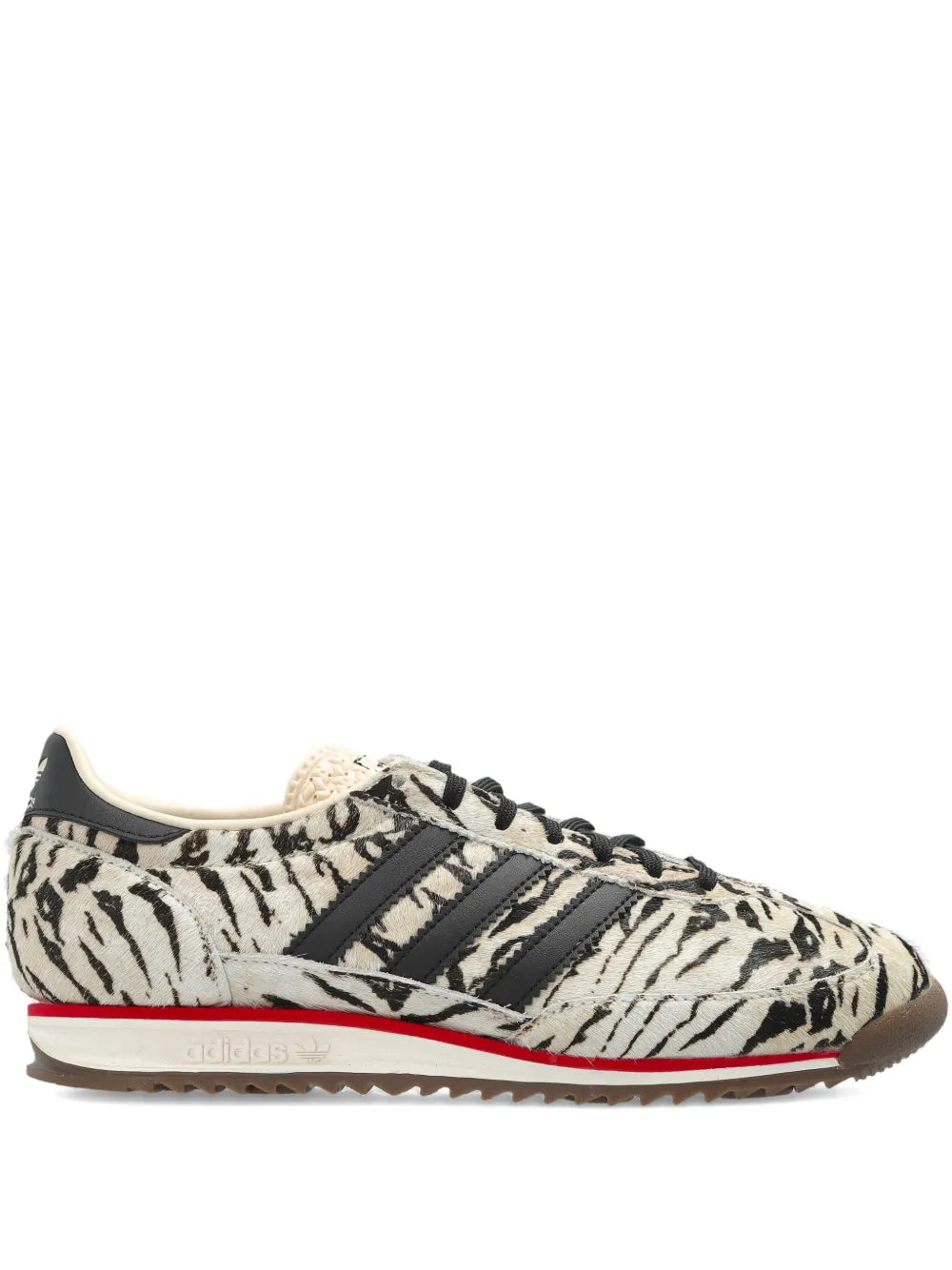 adidas Sl 72 Og Animal-Print Leather — White — Size US M 3.5 - US W 5 — Front View