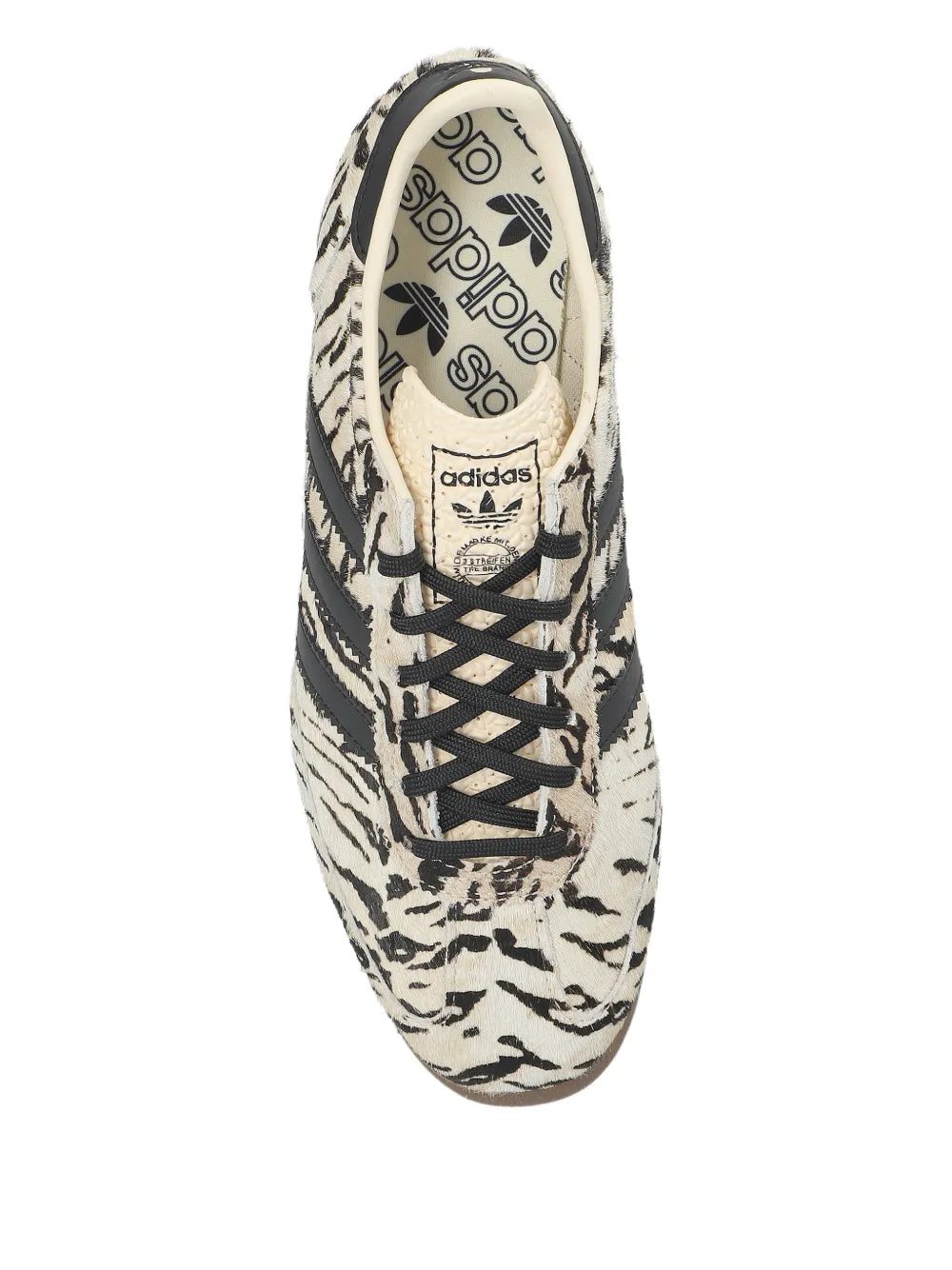 adidas Sl 72 Og Animal-Print Leather — White — Size US M 3.5 - US W 5 — Top View