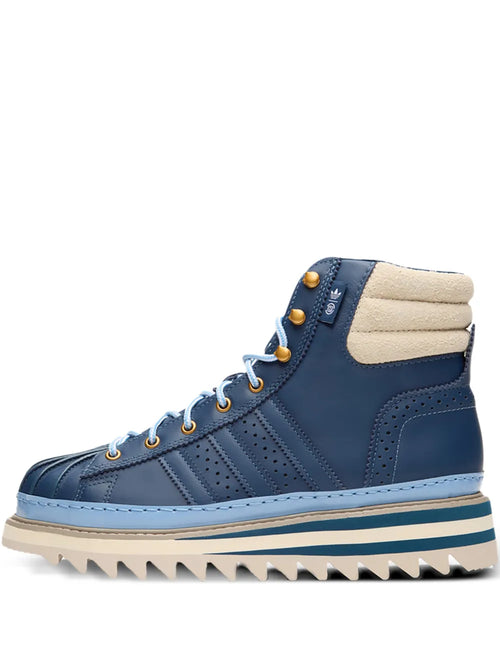 adidas X Edison Chen Clot Pro Model Sneakers — Blue — Size US M 4 - US W 5.5 — Front View