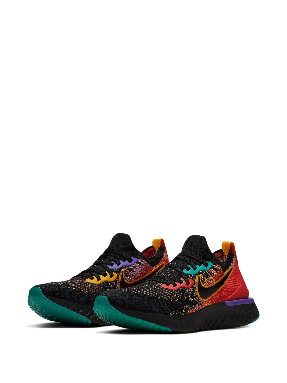 Nike Epic React Flyknit 2 Running — Black — Size US M 3.5 - US W 5 — Side View