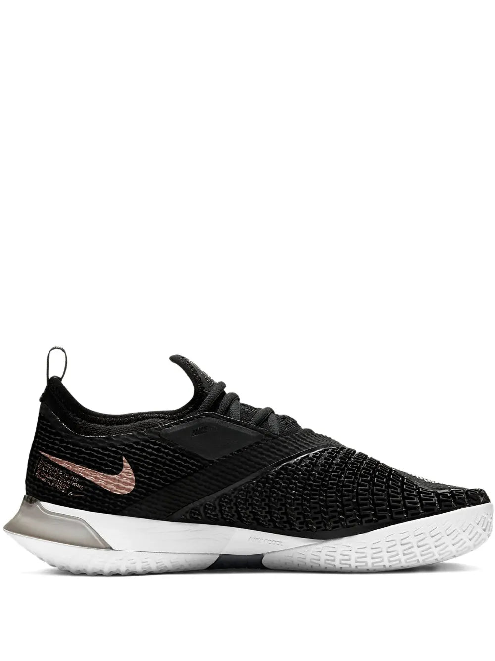 Nike Court React Vapor Nxt Tennis — Black — Size US M 3.5 - US W 5 — Front View