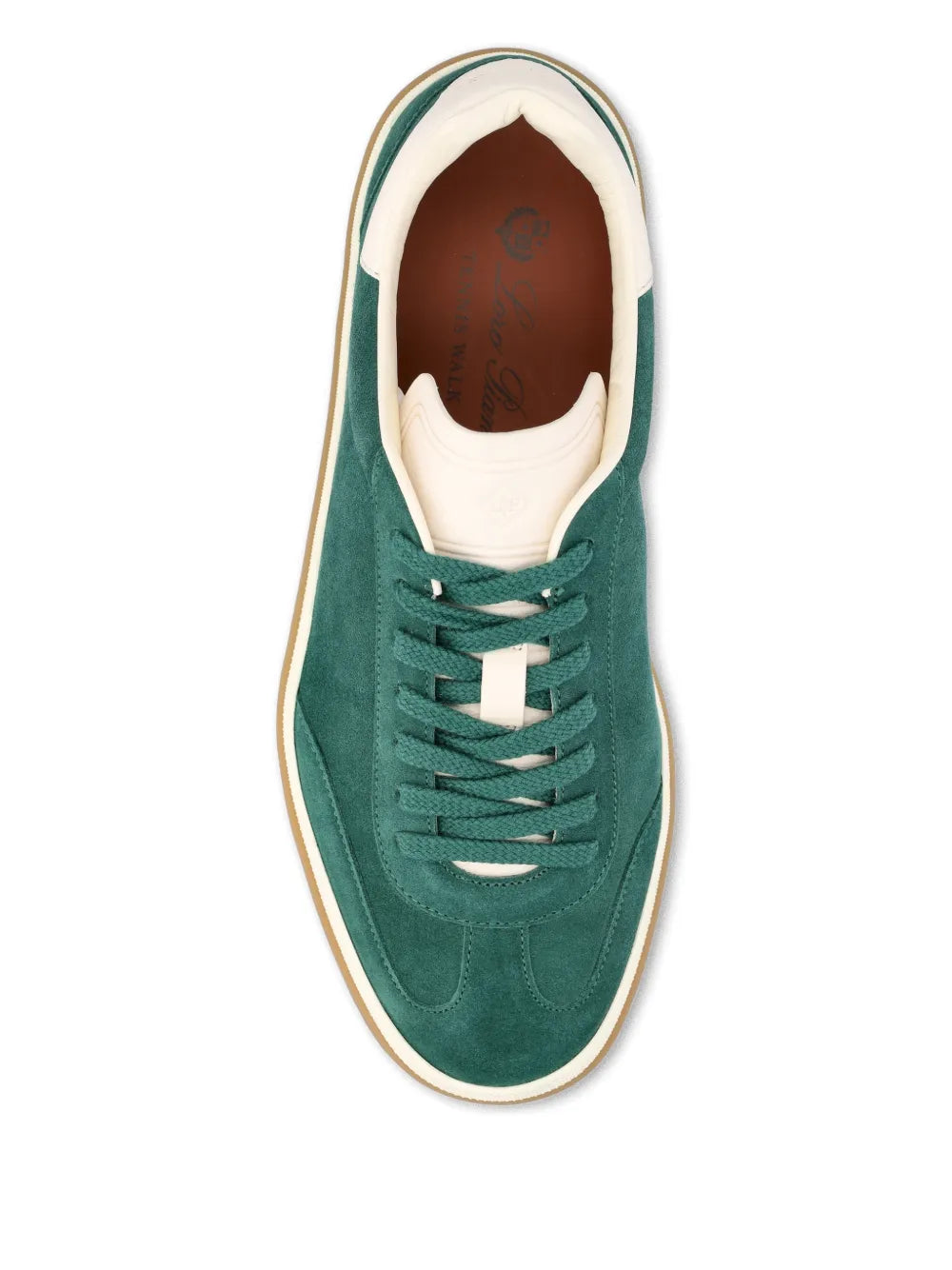 Loro Piana Tennis Walk Suede — Green — Size US M 3.5 - US W 5 — Back View