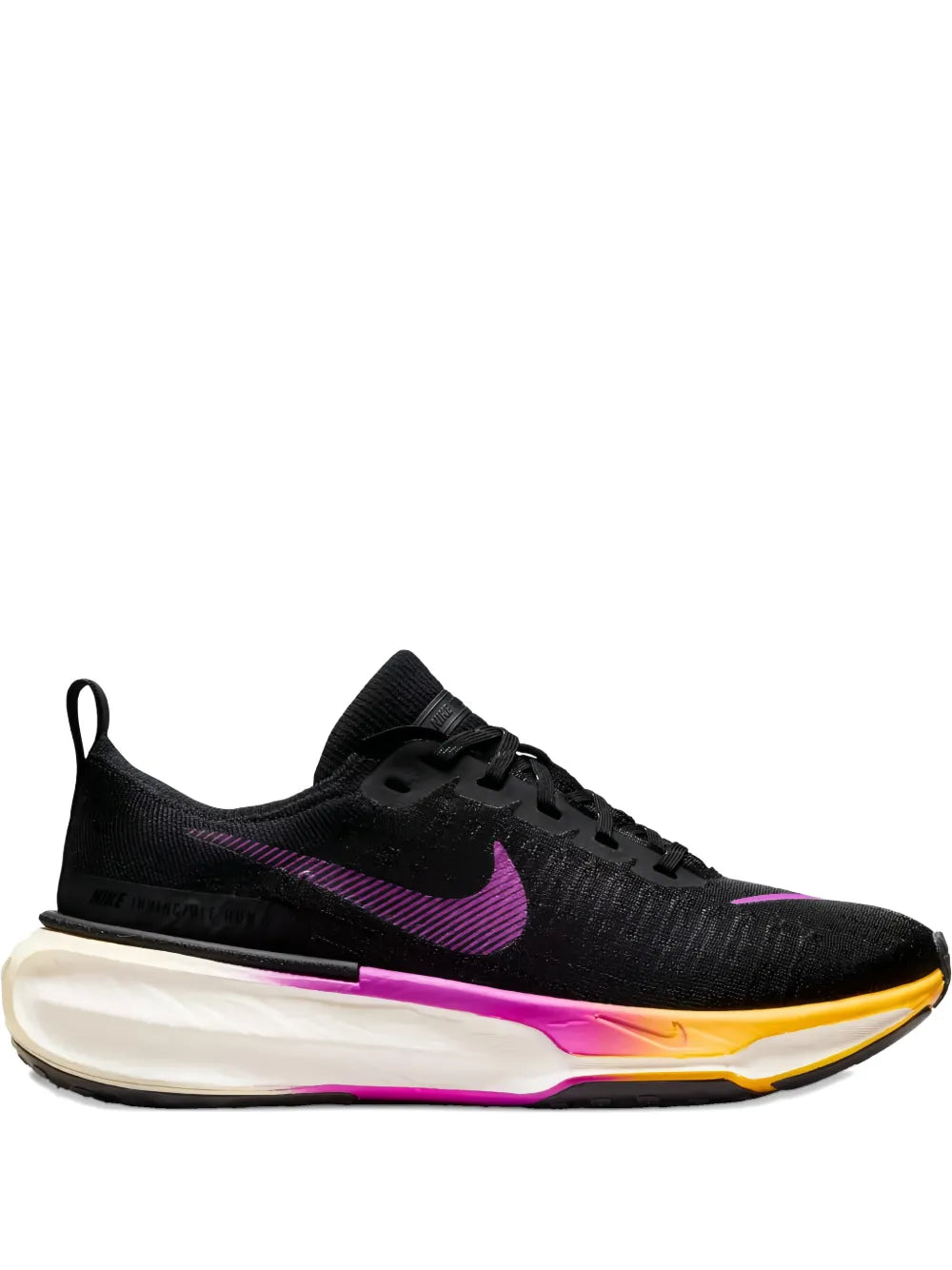 Nike Zoomx Invincible 3 — Black — Size US M 3.5 - US W 5 — Front View