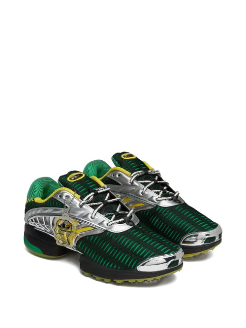adidas X Brain Dead Climacool 2 Sneakers — Green/Multicolour — Size US M 8 - US W 9.5 — Side View