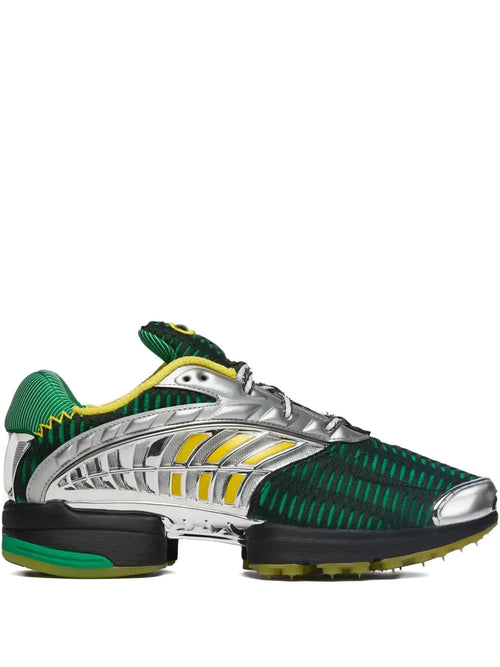 adidas X Brain Dead Climacool 2 Sneakers — Green/Multicolour — Size US M 8 - US W 9.5 — Front View