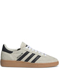 adidas Spezial 3-Stripes Lace-Up Sneakers — Light Grey — Size US M 9 - US W 10.5 — Front View