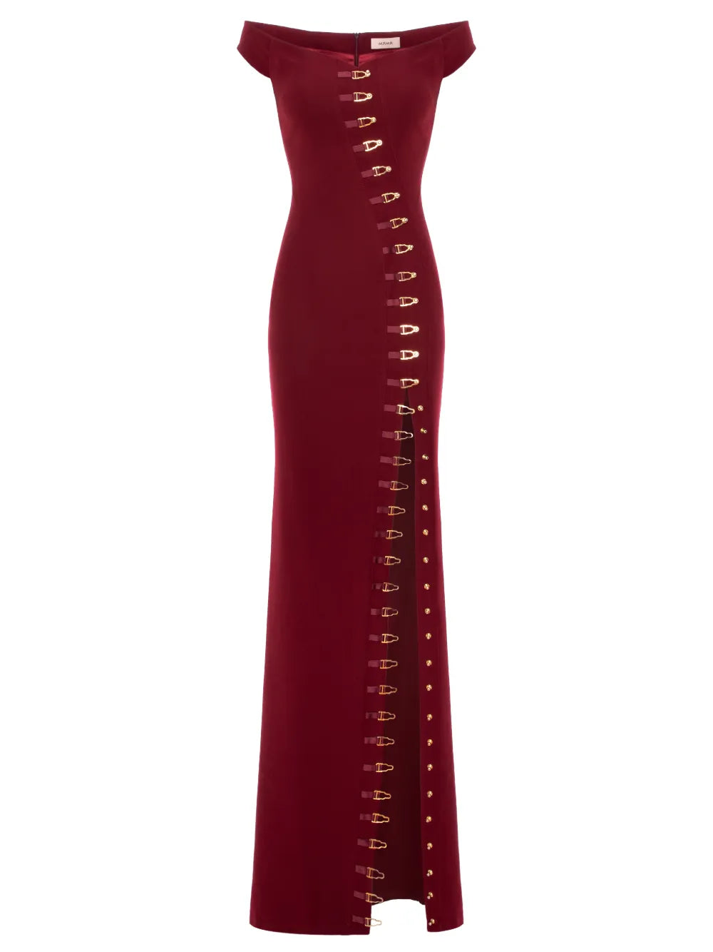 Murmur Ivy Embellished Slit Maxi Dress — Same as shown — Size XS — Front View