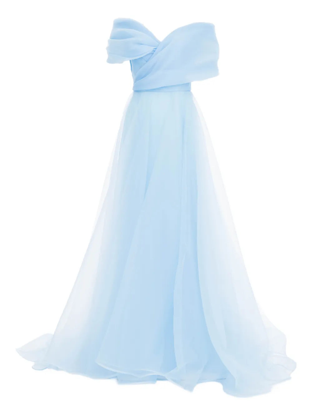 Ana Radu Off Shoulder Gown — Blue/ Red — Size XS — Front View