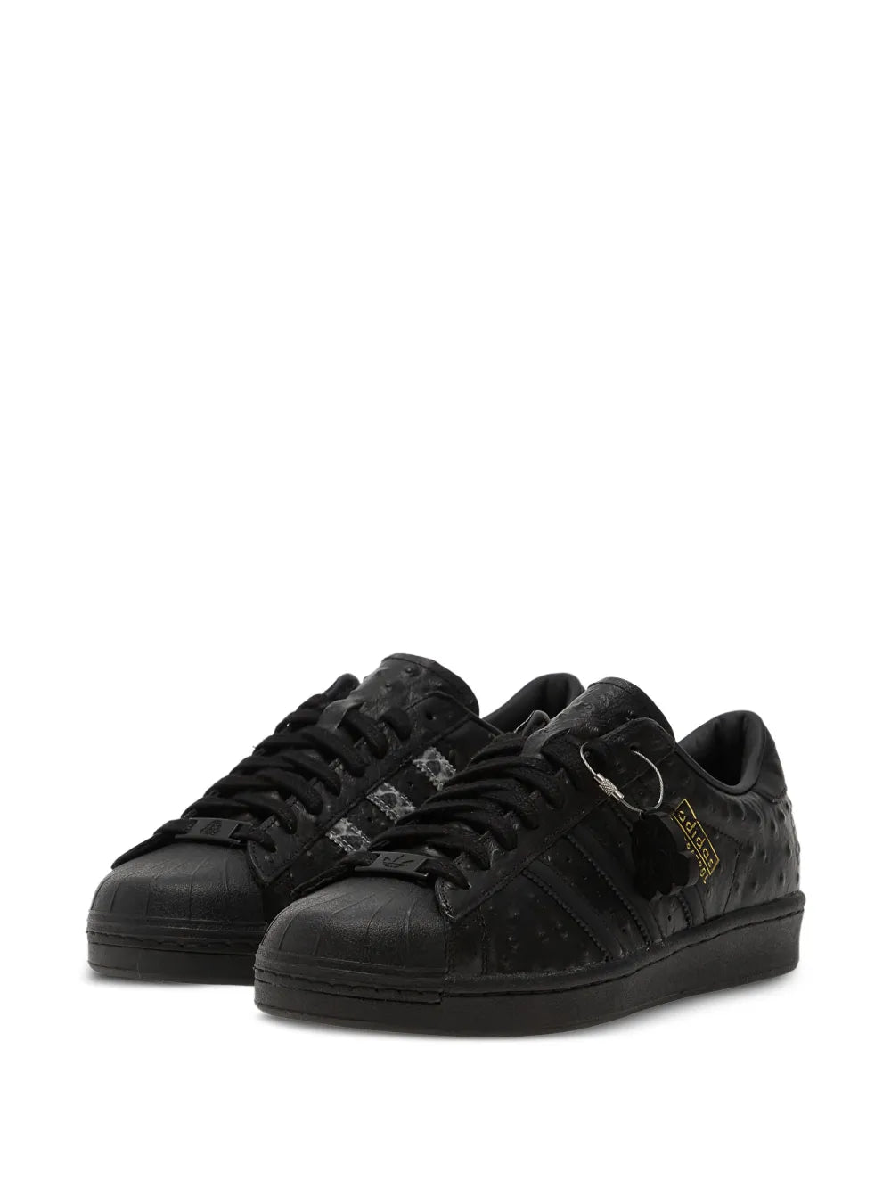 adidas Superstar Footpatrol Stripe Sneakers — Black — Size US M 4 - US W 5.5 — Side View
