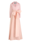 Bernadette Bow Detail Shirt Dress — Pink — Size XS — Front View