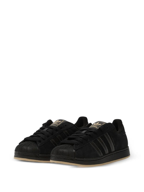 adidas Superstar Ii Three-Stripes Sneakers — Black — Size US M 9.5 - US W 11 — Side View