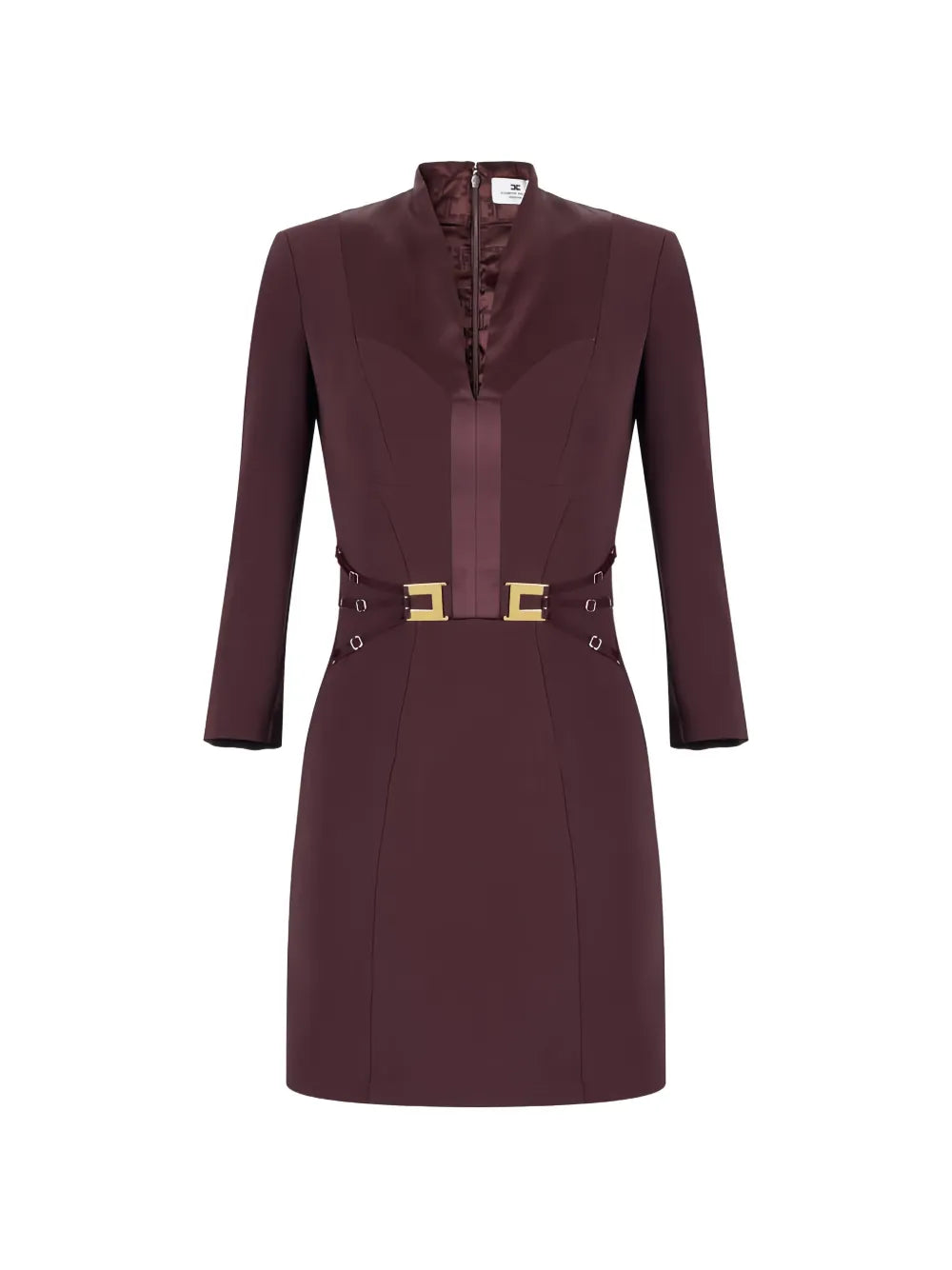 Elisabetta Franchi Buckle Detail Mini Dress — Same as shown — Size M — Front View