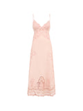 Farm Rio Eyelet Embroidery Sleeveless Dress — Pink — Size XS — Front View