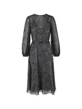 Max Mara Polka Dot Ruffled Dress — Black — Size XS — Front View