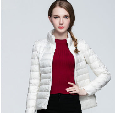 Duck Down Women Long Sleeve Coat